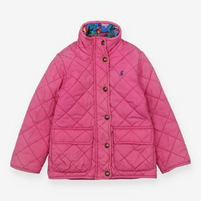 Coat Quilted Pink with Blue Floral Lining