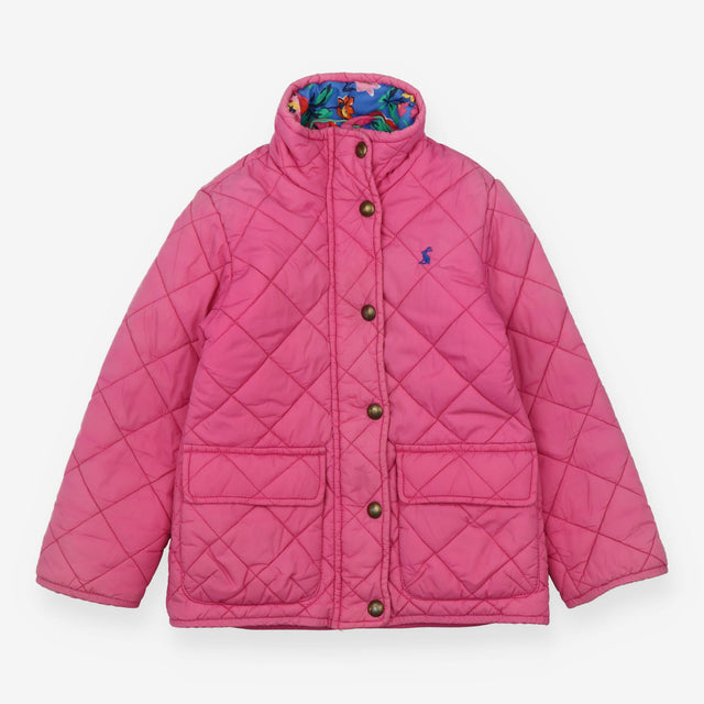 Coat Quilted Pink with Blue Floral Lining
