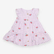 Dress pink check watermelon