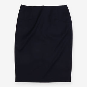 Navy Tailored Pencil Skirt Smart Workwear O