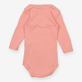 Pink bodysuit with squirrel and deer