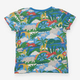 Tee blue jungle stripe pocket SS