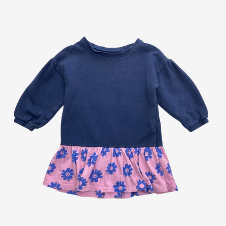 Anyday Blue and purple skirted jumper dress