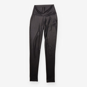 Black Faux Leather High Waisted Leggings