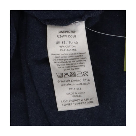 Top navy marl roll neck