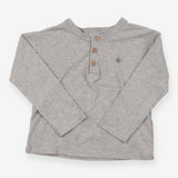 Henley Grey Marl with Buttons