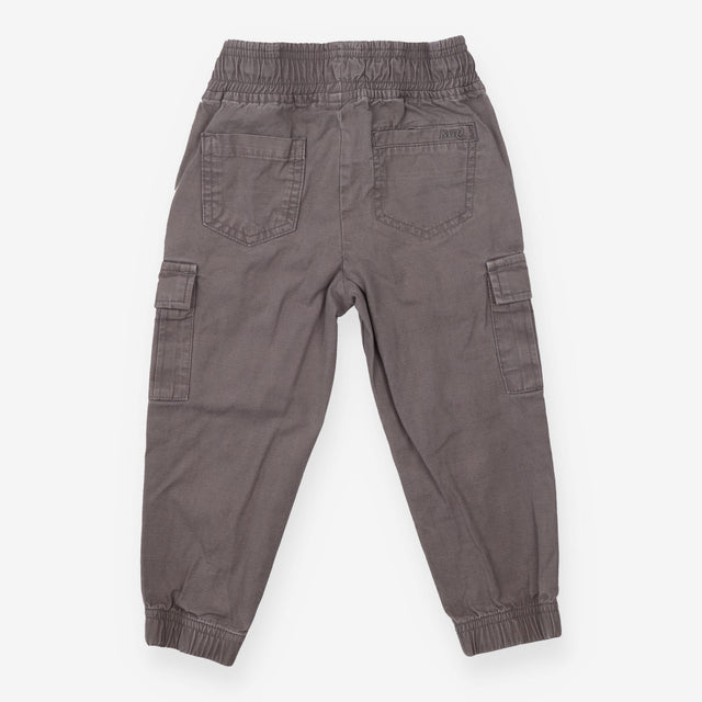 Grey cargo trousers