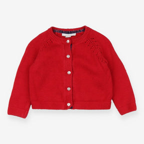 Red Knit Cardigan