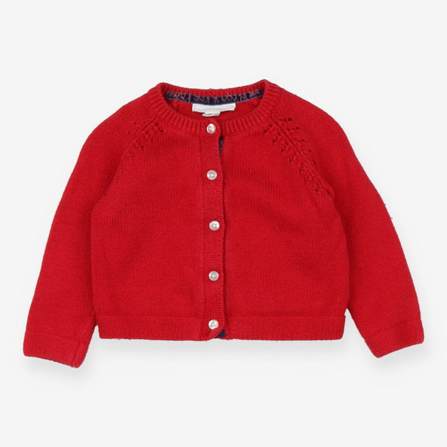 Red Knit Cardigan