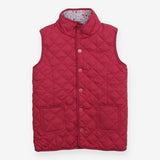 Gilet Pink Quilted Floral Lined