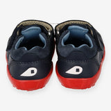 Baby Navy Leather Sandals
