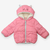 Pink Puffer Coat with Teddy Lining