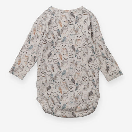 Bodysuit Long Sleeve - Owl Print