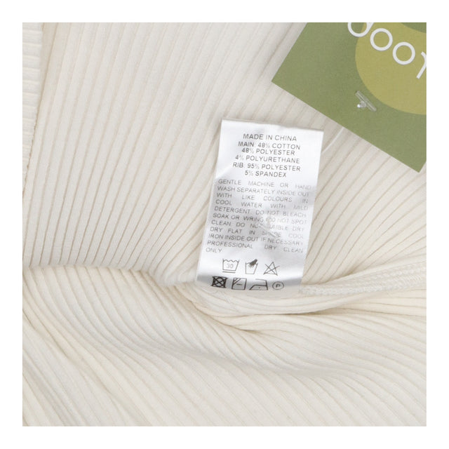 P.A.M. Perks And Mini Cream Ribbed Long Sleeve Top