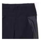Leggings Synthetic Power Mesh Cropped Black
