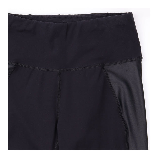 Leggings Synthetic Power Mesh Cropped Black