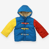 Puffer coat colouring pencils