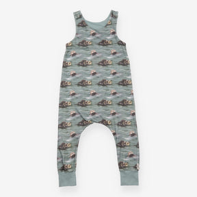 Homemade Dungarees Green Otters