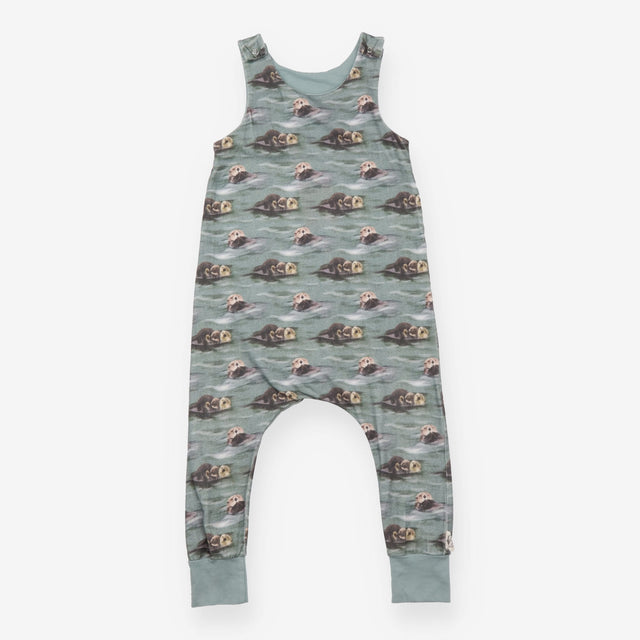 Homemade Dungarees Green Otters