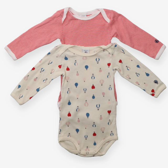 Bodysuits Red Stripe and Hot Air Balloons 2-Pack