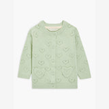 John Lewis Baby Heart Pointelle Cardigan
