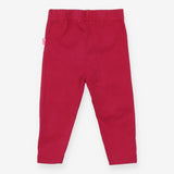 Hot Pink Leggings with Flower Buttons