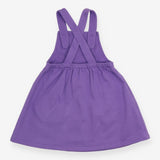 Pinafore Dress Purple Cat Pockets