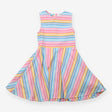 Pastel rainbow stripe dress
