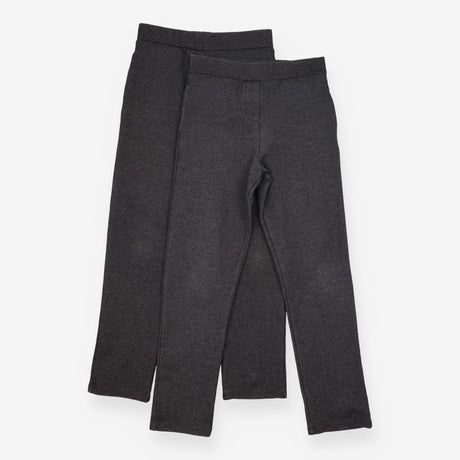 2 pack grey smart trousers jersey