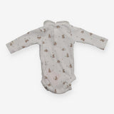 White Ribbed Bunnies Bodysuit
