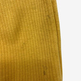 Yellow rib button cuffed leggings