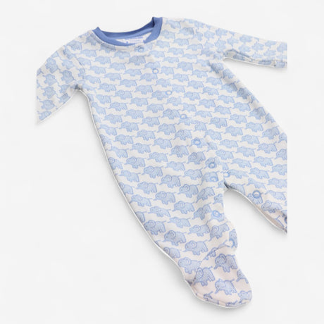 Sleepsuit blue elephants