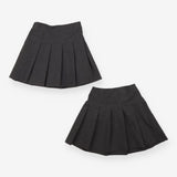 Pleated grey school skirts 2pack