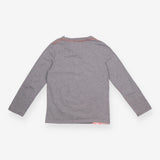 Neon t-rex t-shirt long sleeve grey