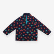 Snuggle Fleece Navy with Flowers