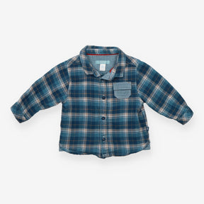 Shirt Long Sleeve Blue Check