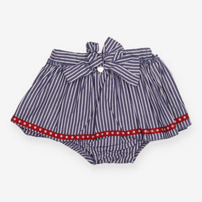 Skort Mintini blue striped bow