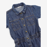 Blue denim jumpsuit 5 buttons