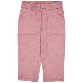 Simple Cord Trousers - Pink