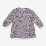 Dress long sleeve floral rabbit