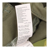 Midi Skirt Utility Cargo Cotton Stretch Khaki Gree