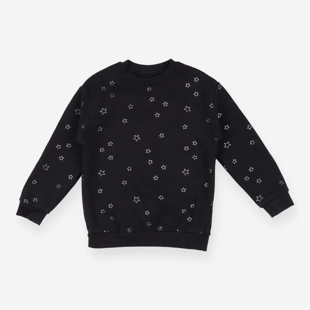 Grey Sweater Silver Stars
