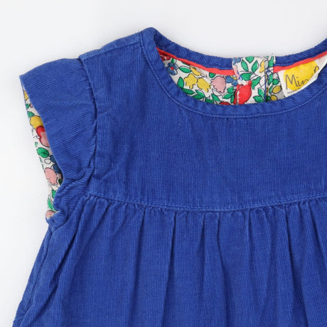 Blue Cord Floral Lining