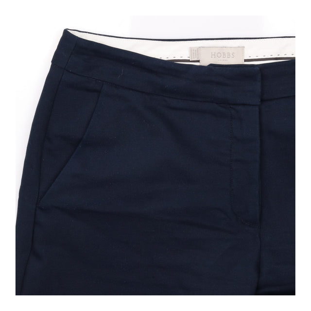 Smart Tailored Trousers Dark Navy Stretch Cotton