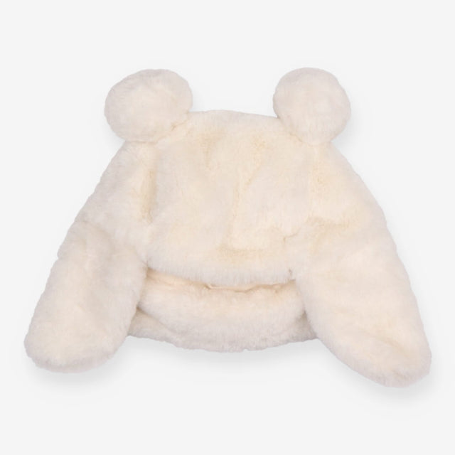 Baby fur winter bear hat