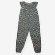 Jumpsuit Teal Bunnies and Flowers