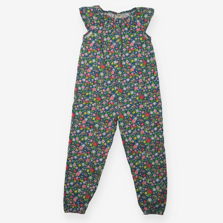 Jumpsuit Teal Bunnies and Flowers