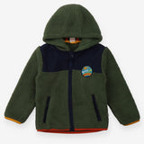 Ted Fleece - Zip up Green
