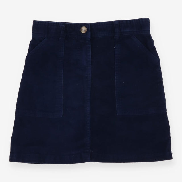Navy Corduroy Skirt 