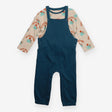 Dungaree blue and T-shirt long sleeves volcanos